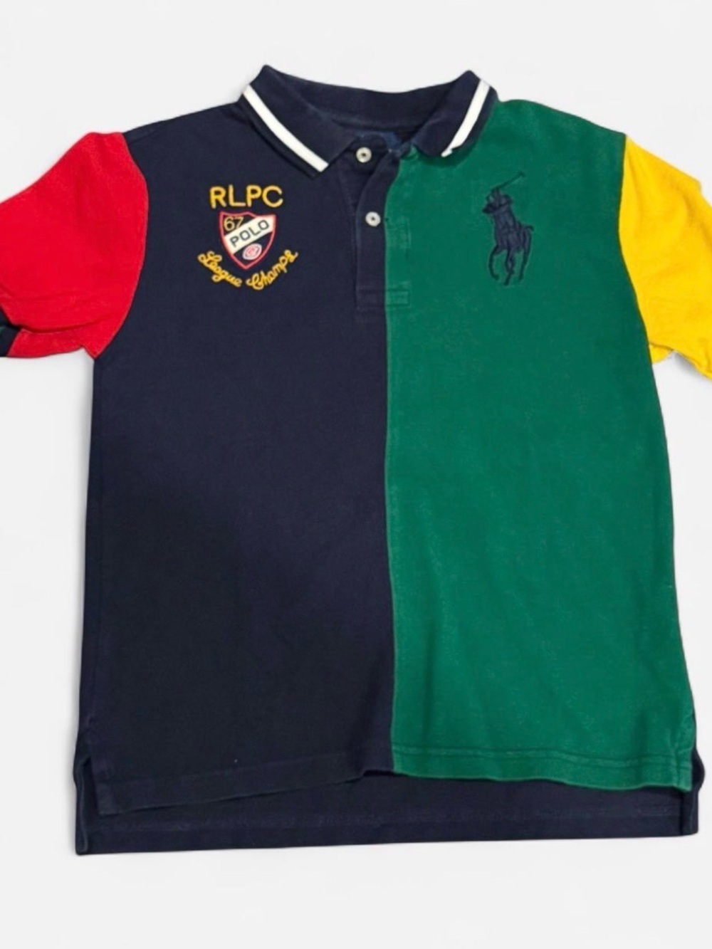 Polo Ralph Lauren Kids M 10-12 Colorblock Polo Preppy Shirt